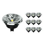 Fordelspakke 10x Noxion Lucent LED Spot GU10 AR111 15W 850lm 40D - 927 Ekstra Varm Hvid | Bedste Farvegengivelse - Dæmpbar - Erstatter 75W