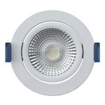 EcoDim Forsænket Spot Hvid 6W 450lm 60D 827- 860 Justerbar Hvid | RGB - 85mm - Udsnit 75mm - IP54 - Zigbee Dæmpbar