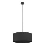 Eglo Pendel Lampe Maserlo 1 Stål Sort | Egnet til E27