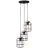 Brilliant Gwen Pendel Lampe Metal Træ Sort | 420mm - Egnet til 3x E27