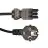 Noxion GST-Kompatibel Forsyningskabel - Hun + Schuko Europlug - Sort 5m - 3 pole 0.75mm2