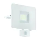 Eglo Vægbelysning Faedo 3 Aluminium Hvid 31W 3400lm - 850 Kold Hvid | IP44 - Bevægelsessensor
